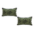 SOGA 2X 30cm Throw Pillow Green Leopard Lumbar Decorative Cushion for Living Room Home Decor