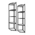 SOGA 2X 5 Tier Steel Triangular  Corner Stand Multi-Functional Shelves Portable Storage Organizer