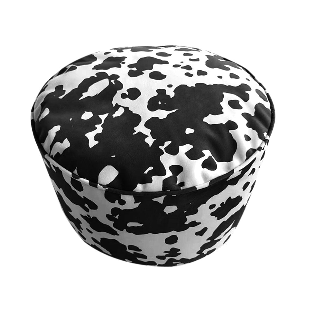 SOGA 48x35cm Round Soft Pouffe Seat Cushion Elegant Home Accent D?cor Stylish Footstool