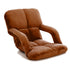 SOGA Foldable Lounge Cushion Adjustable Floor Lazy Recliner Chair with Armrest Coffee Coffee