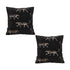 SOGA 2X 50cm Black Throw Pillow Elegant Decorative Cushion Living Room Modern Home Decor