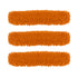 SOGA 3X 80x12 Orange Microfiber Flat Mop Floor Cleaning Pads Rotating Dust Remover