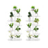 SOGA 2X 7 Tier 8 Pots White Metal Plant Rack Flowerpot Storage Display Stand Holder Home Garden Decor