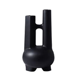 SOGA Ornament Modern Geometric Vase Minimalist Double Tube Abstract Sculpture for Home Décor Décor