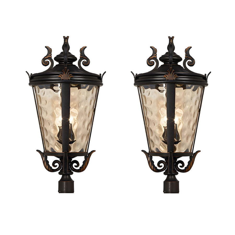 Vintage Lantern 2X 71.2cm Wall Lamp Modern Aluminum & Glass Wall Light Classic Outdoor Sconce Decorative Exterior Lighting