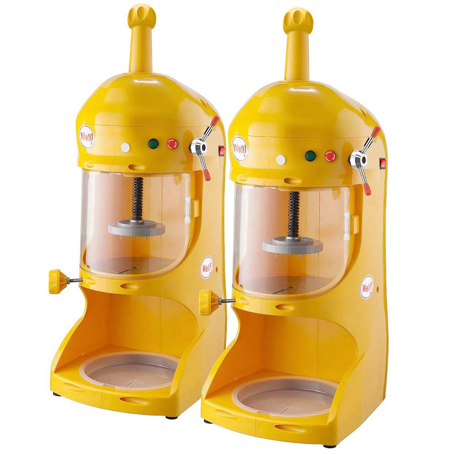 SOGA 2X 300W Commercial Ice Shaver Crusher Machine Automatic Snow Cone Maker