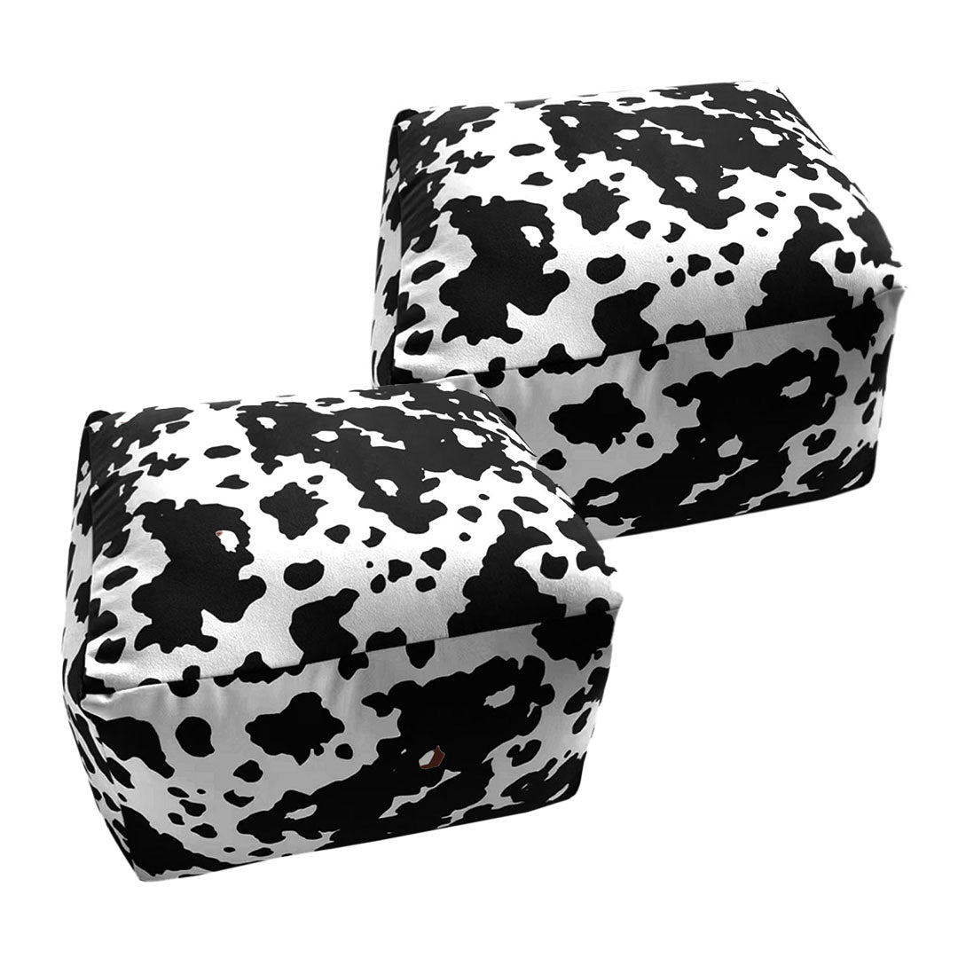 SOGA 2X 55x35cm Squared Soft Pouffe Seat Cushion Elegant Home Accent Décor Stylish Footstool Footstool