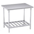 SOGA 100*70*85cm Commercial Catering Kitchen Stainless Steel Prep Work Bench Bench