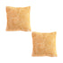 SOGA 2X 50cm Mustard Yellow Throw Pillow Geometric Indoor and Outdoor Corded for Home Decor
