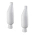 SOGA 2X 14x52cm Ornament Modern Minimalist Vase Decorative with Narrow tops and Wider rounded Body for Home Decor
