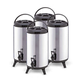 SOGA 4X 8L Portable Insulated Cold/Heat Coffee Tea Beer Barrel Brew Pot With Dispenser
