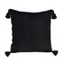 SOGA 45X Black Vintage Butterfly Pillow Tassel Velvet Square Throw Pillow