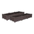 SOGA 2X 120cm Raised Planter Box Vegetable Herb Flower Outdoor Plastic Plants Garden Bed