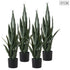 SOGA 4X 97cm Sansevieria Snake Artificial Plants with Black Plastic Planter Greenery, Home Office Decor