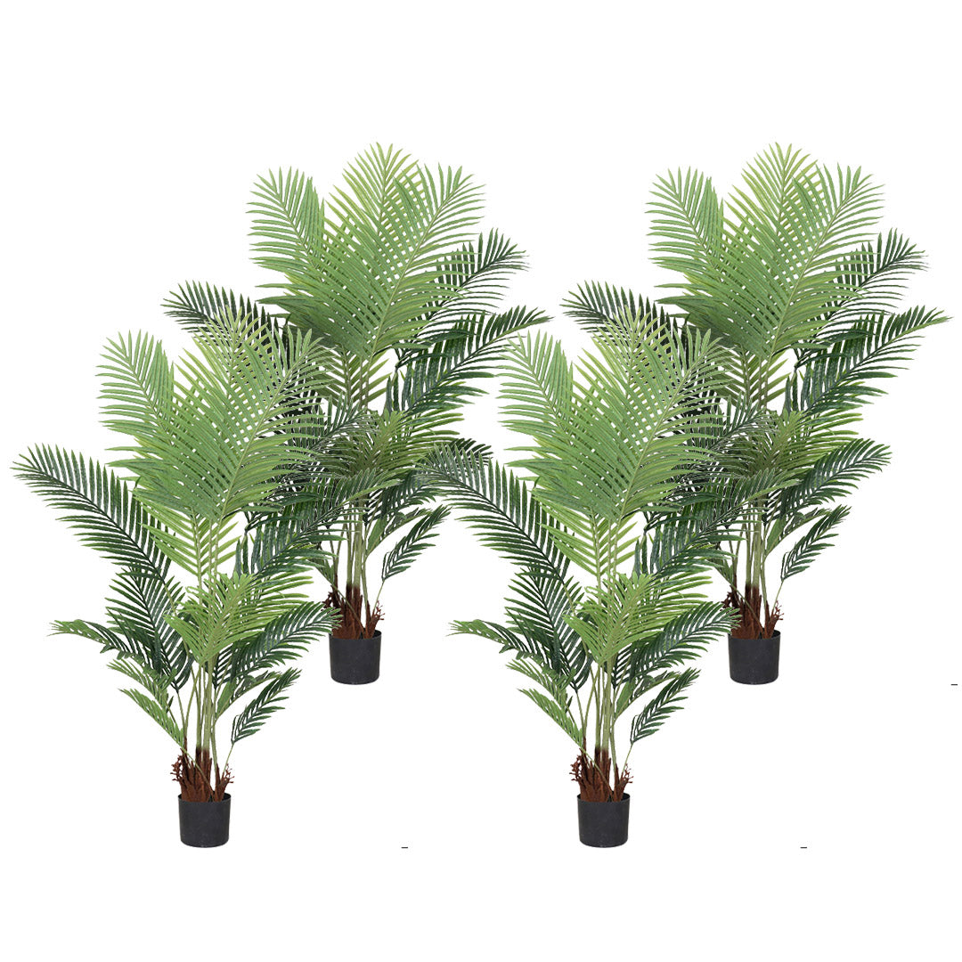 SOGA 4X 165cm Artificial Swallowtail Sunflower Fake Decoration Tree Flower Pot Plant