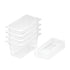 SOGA 150mm Clear Gastronorm GN Pan 1/3 Food Tray Storage Bundle of 4 with Lid