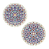 SOGA 2X 120cm Mandala Round Area Thick Anti-slip Doormat, Home Decor Decor