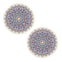 SOGA 2X 120cm Mandala Round Area Thick Anti-slip Doormat, Home Decor Decor