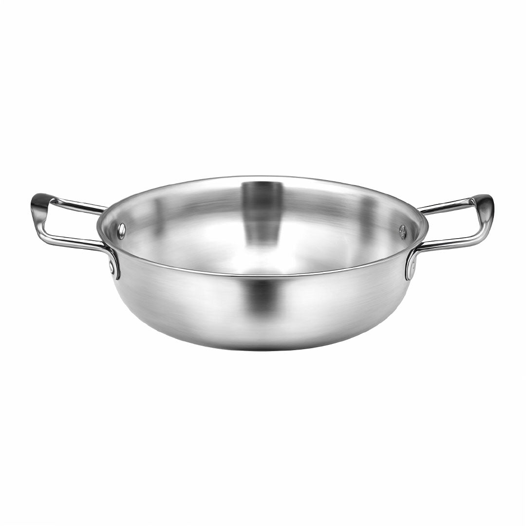 Soga 20cm Premium Silver Seafood Dry Pot Stockpot Versatile and Durable Kitchen Essential