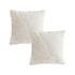 SOGA 2X 50cm Beige Internet Celebrity 3D Arched Raised Pattern Throw Pillow