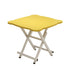 SOGA Yellow Minimalist Cat Ear Folding Table Indoor Outdoor Portable Stall Desk Home Decor