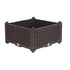 SOGA 40cm Raised Planter Box Vegetable Herb Flower Outdoor Plastic Plants Garden Bed