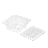 SOGA 65mm Clear Gastronorm GN Pan 1/6 Food Tray Storage with Lid