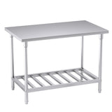 SOGA 120*70*85cm Commercial Catering Kitchen Stainless Steel Prep Work Bench Bench