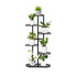 SOGA 6 Tier 7 Pots Black Metal Plant Rack Flowerpot Storage Display Stand Holder Home Garden Decor