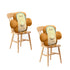 SOGA 2X 58cm Smiley Face Toast Bread Cushion Stuffed Car Seat Plush Cartoon Back Support Pillow Home Decor