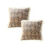 SOGA 2X 45cm Wabi-sabi Floral Cover & Vintage Dark Floral Tassel Square Throw Pillow