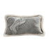 SOGA 35cm Wabi-sabi Rectangular Raised Embroidery Leaf & Lumbar Throw Pillow
