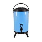 SOGA 10L Stainless Steel Insulated Milk Tea Barrel Hot and Cold Beverage Dispenser Container with Faucet Blue