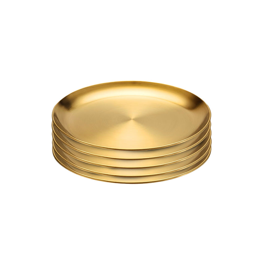 SOGA 17cm Premium Gold Grilling Plate  Durable, Heat Resistant Perfect for BBQs and Outdoor Cooking Kitchen Essential