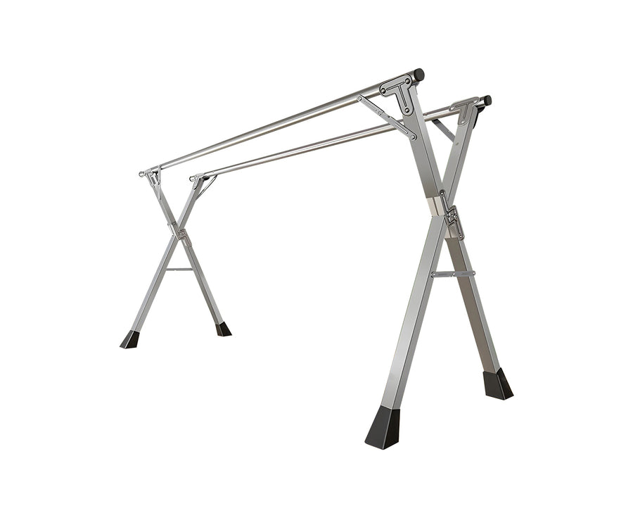 SOGA 2m Portable Standing Clothes Drying Rack Foldable Space-Saving Laundry Holder Indoor Outdoor