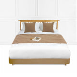 SOGA 1.8m Bed Light Brown Vintage Scarf Runner Bedding Tail Pad Flag For Home Hotel Set of 3
