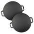 SOGA 2X Cast Iron Induction Crepes Pan Baking Cookie Pancake Pizza Bakeware