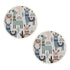 SOGA 2X 120cm Alpaca Cactus Pattern Rug Desert Animals Non-Slip Round Area Rugs for Living Room Dining Room