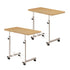 SOGA 2X 40x80cm Walnut Bedside Table Movable Bedroom Desk Student Computer Table