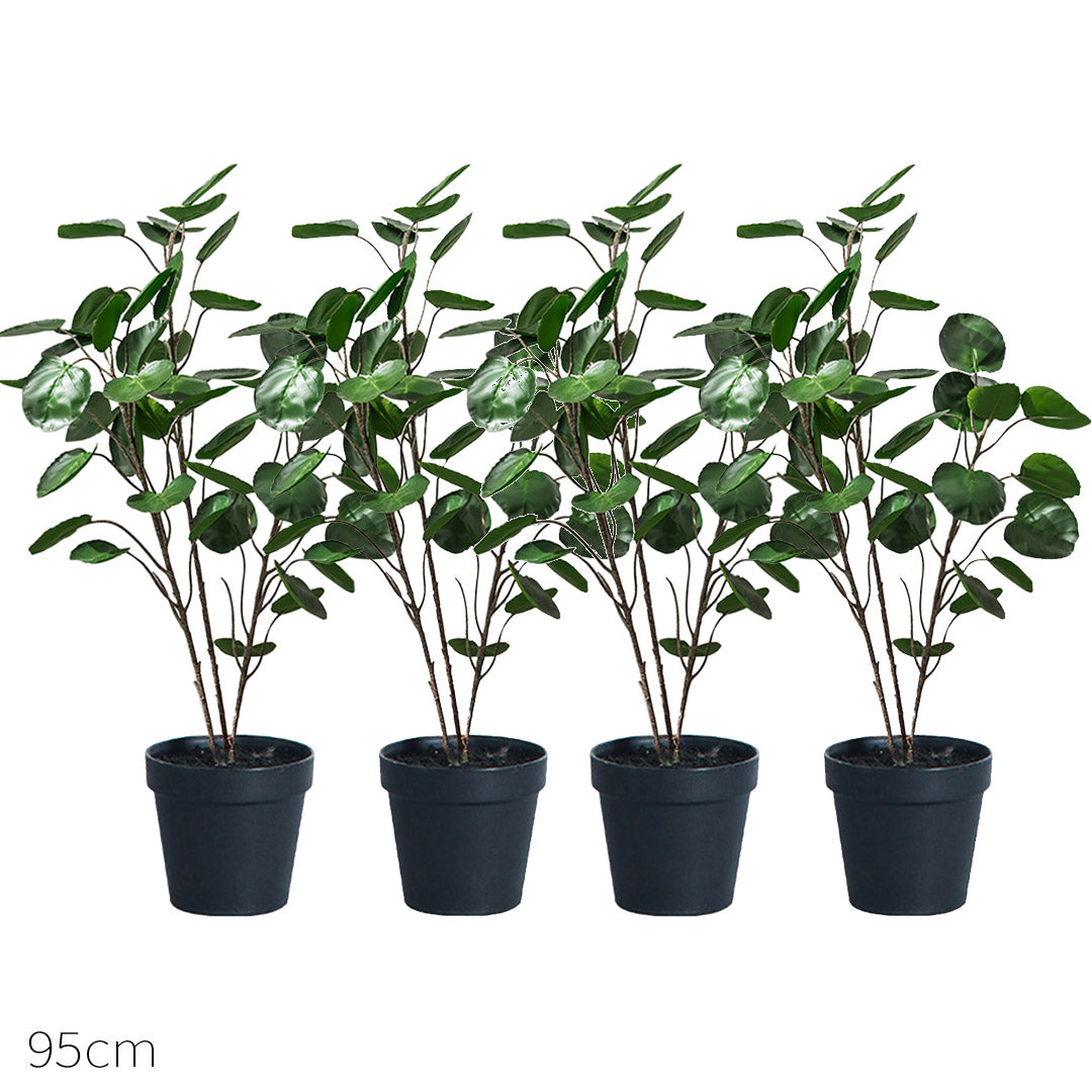 SOGA 4X 95cm Artificial Tree Indoor Nordic Style Artificial Tree Potted Simulation Tree, Home Decor