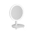 SOGA Round White Rechargeable LED Light Makeup Mirror Tabletop Vanity Home Decor