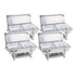 SOGA 4X Stainless Steel Chafing Double Tray Catering Dish Food Warmer