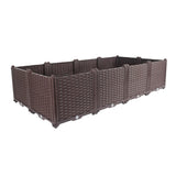 SOGA 160cm Raised Planter Box Vegetable Herb Flower Outdoor Plastic Plants Garden Bed Deepen Deepen