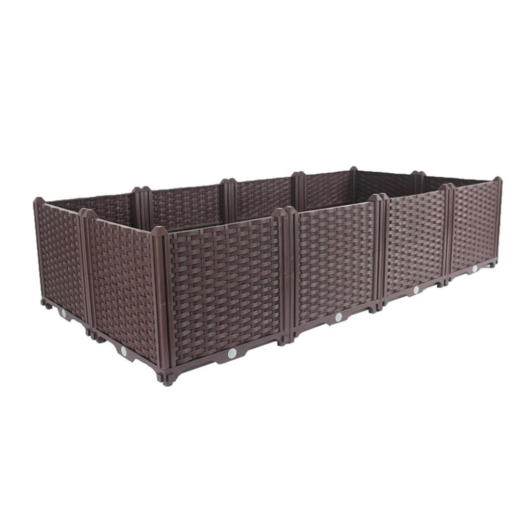 SOGA 160cm Raised Planter Box Vegetable Herb Flower Outdoor Plastic Plants Garden Bed Deepen Deepen