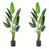 SOGA 2X 220cm Artificial Giant Green Birds of Paradise Tree Fake Tropical Indoor Plant Home Office Decor