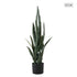 SOGA 95cm Sansevieria Snake Artificial Plants with Black Plastic Planter Greenery, Home Office Decor
