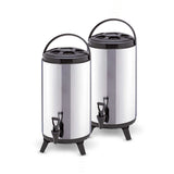 SOGA 2X 8L Portable Insulated Cold/Heat Coffee Tea Beer Barrel Brew Pot With Dispenser