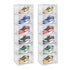 SOGA 2X 6 Tier Transparent Portable Shoe Organiser Sneaker Footwear Folding Plastic Bin Stackable Storage Box with Magnetic Door