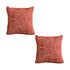 SOGA 2X 50cm Throw Pillow Burgundy Cinnabar Perfect Burnt Indoor and Outdoor Corded for Home Decor