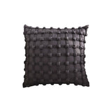 SOGA 50cm Black Medieval-style Puff Rivet Square Product Throw Pillow